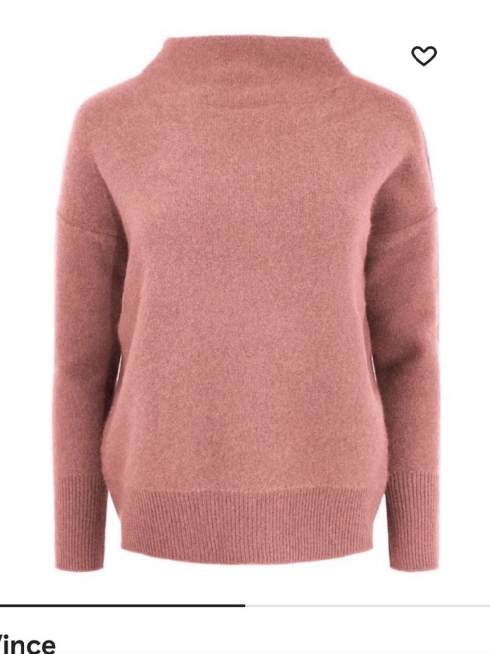 Vince Rose
funnel-neck sweater